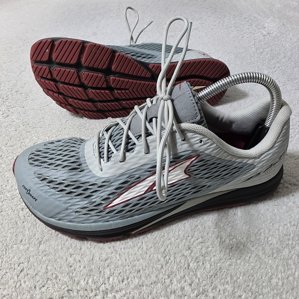 Altra Viho Running Shoes Mens 8 Grey Red Athletic Sneakers AL0A4PE8210